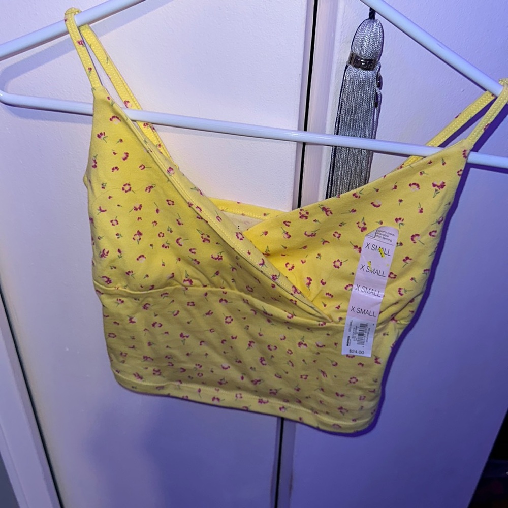 ⚠️LAST 8 WEEKS TO PURCHASE— yellow cropped tank top💛